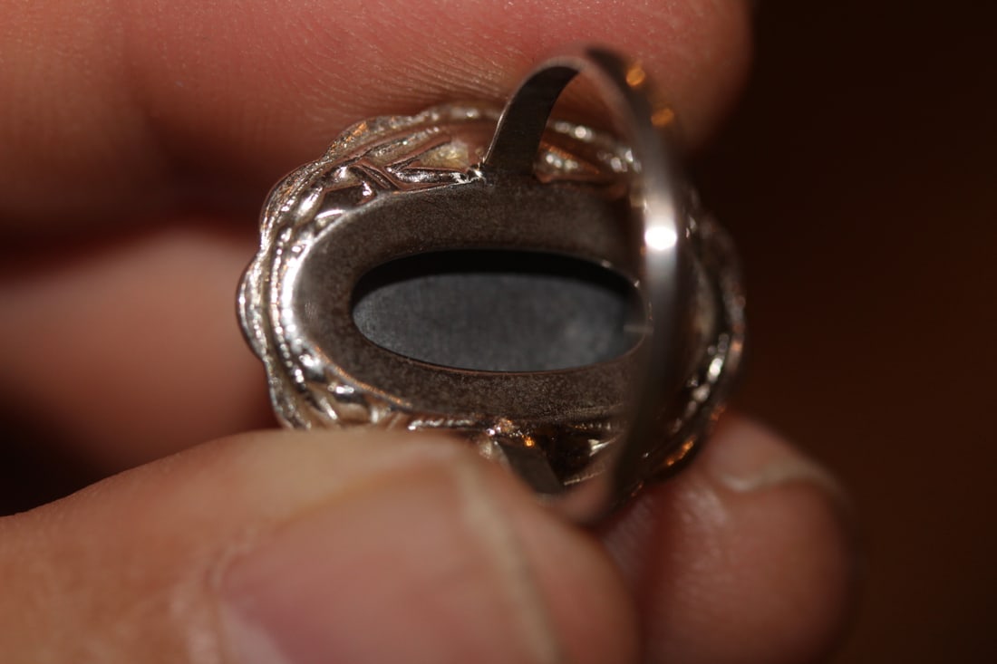 Sterling and Gemstone Ring - 5