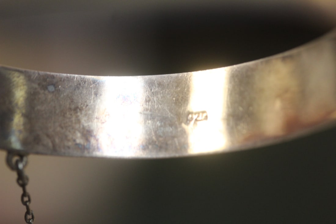 Sterling Bangle Bracelet - 5