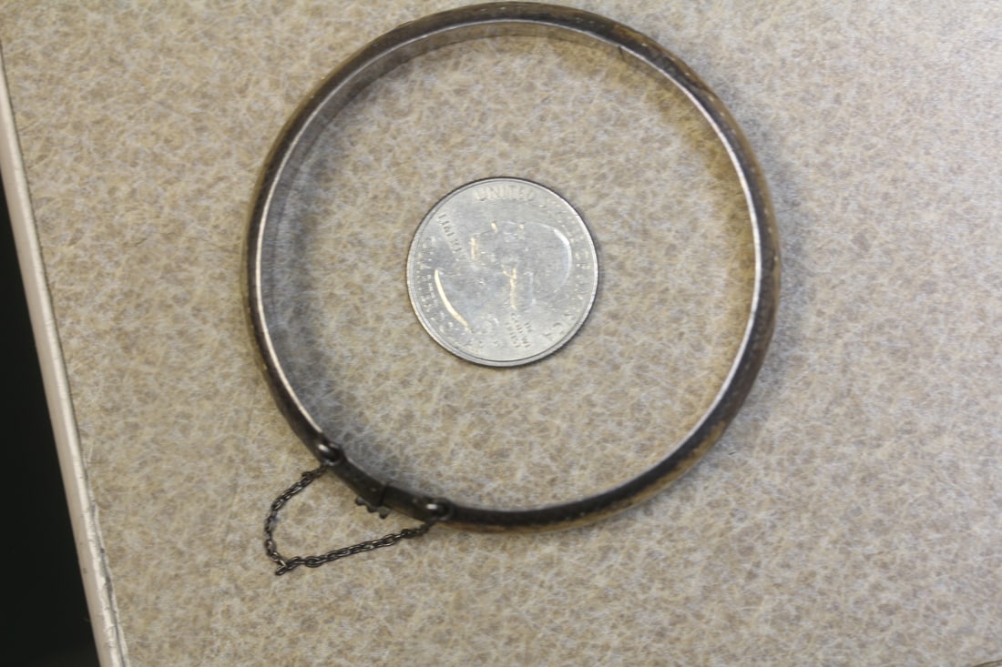 Sterling Bangle Bracelet - 6