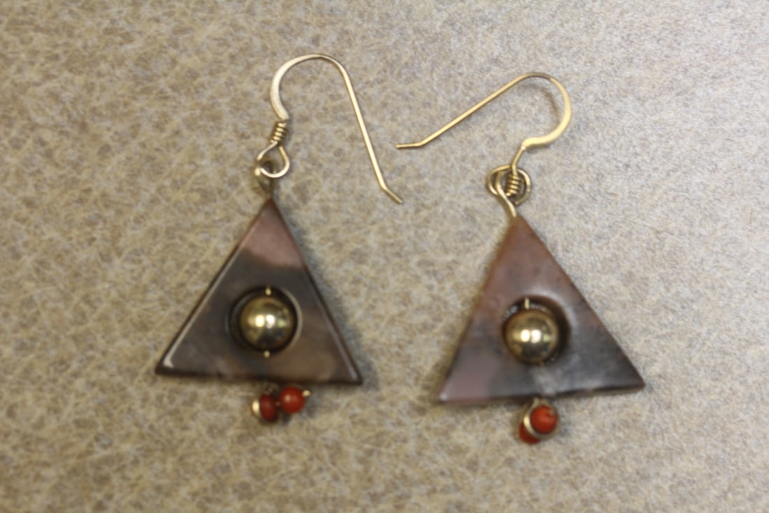 Pair of Modern Style Earrings: as shown