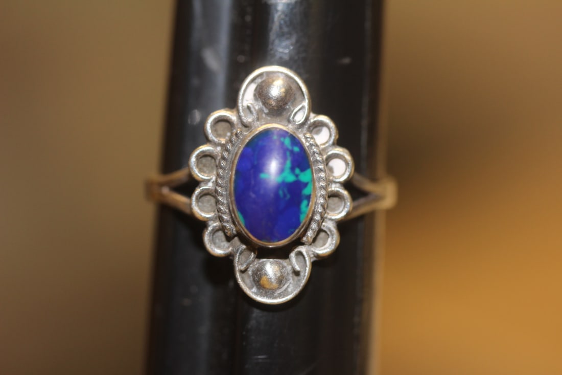Sterling and Gemstone Ring - 5