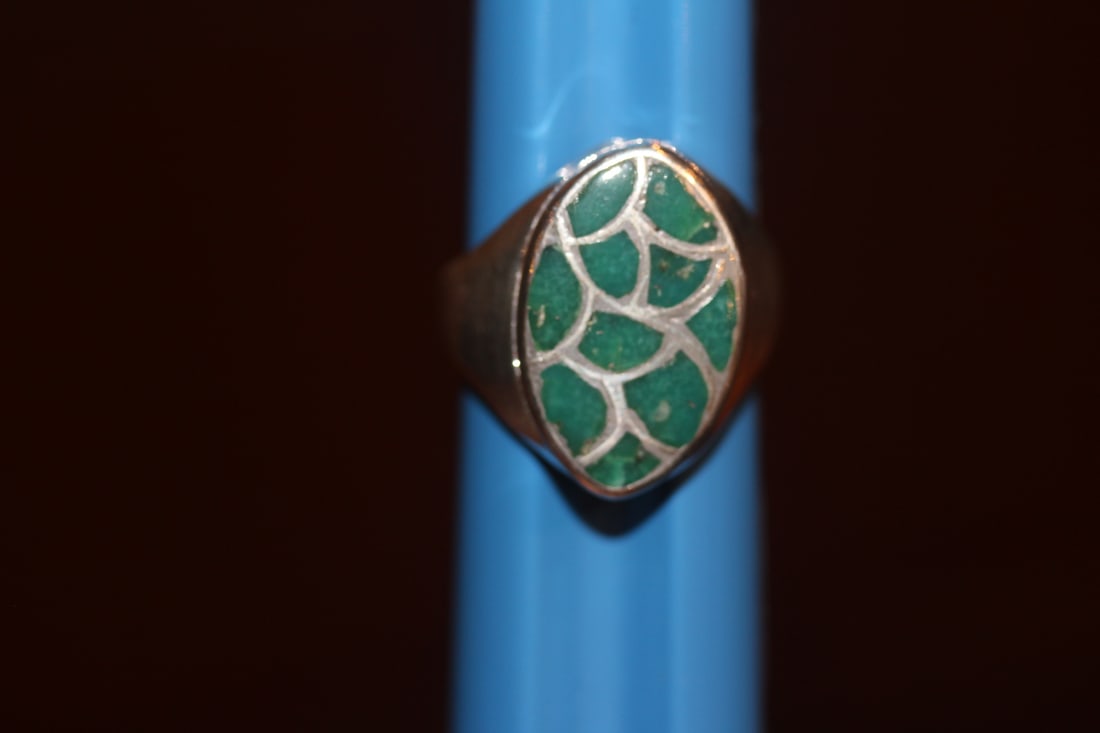 Native American Sterling Ring: vintage - probably 1950's - appeared to be a man's ring