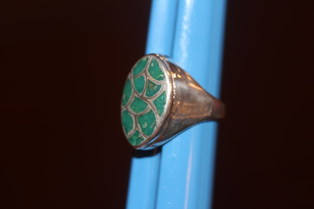 Native American Sterling Ring - 3