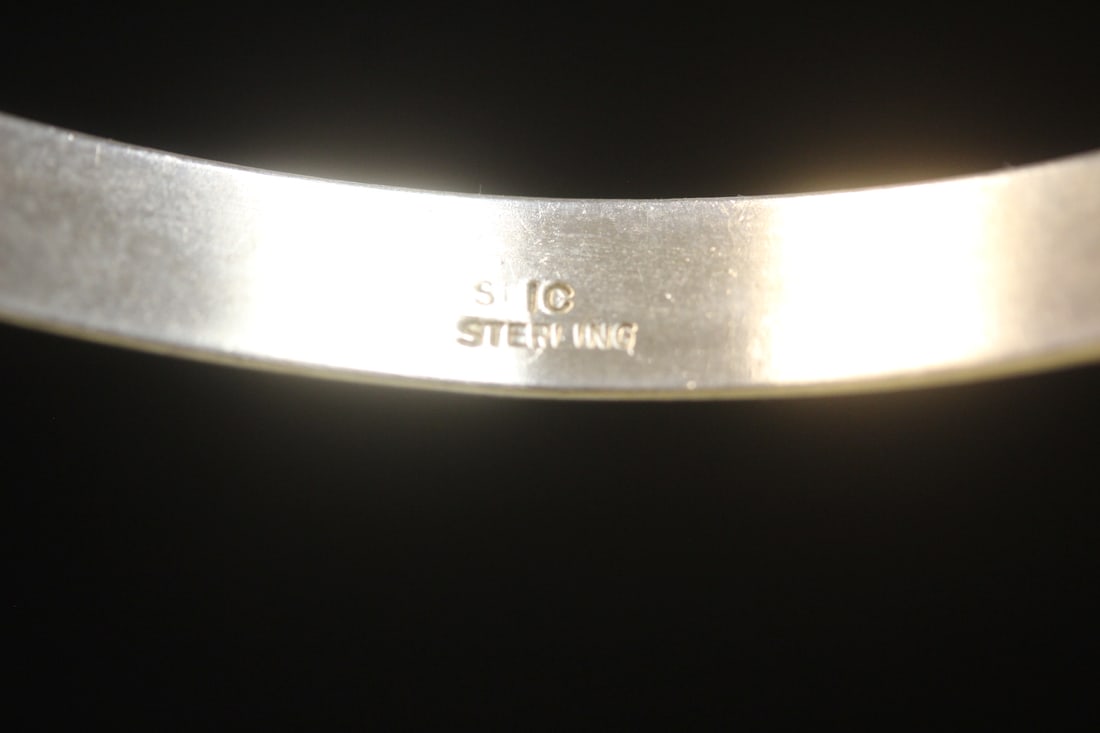 Sterling Bangle Bracelet - 2