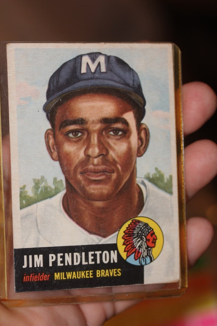 Jim Pendleton 1953 Baseball Card: as shown on photos