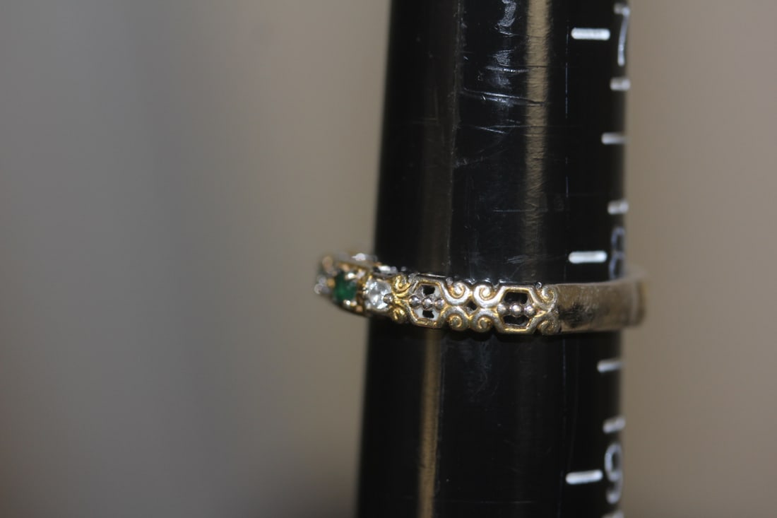 Sterling and Gemstone Ring - 4