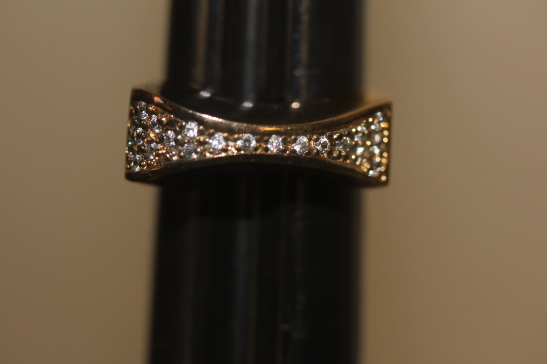 Retro Design Sterling Ring: mid century modern