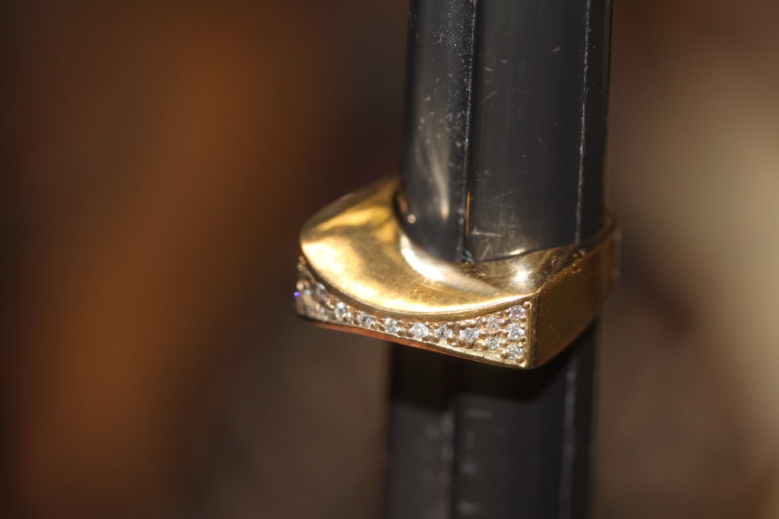 Retro Design Sterling Ring - 7