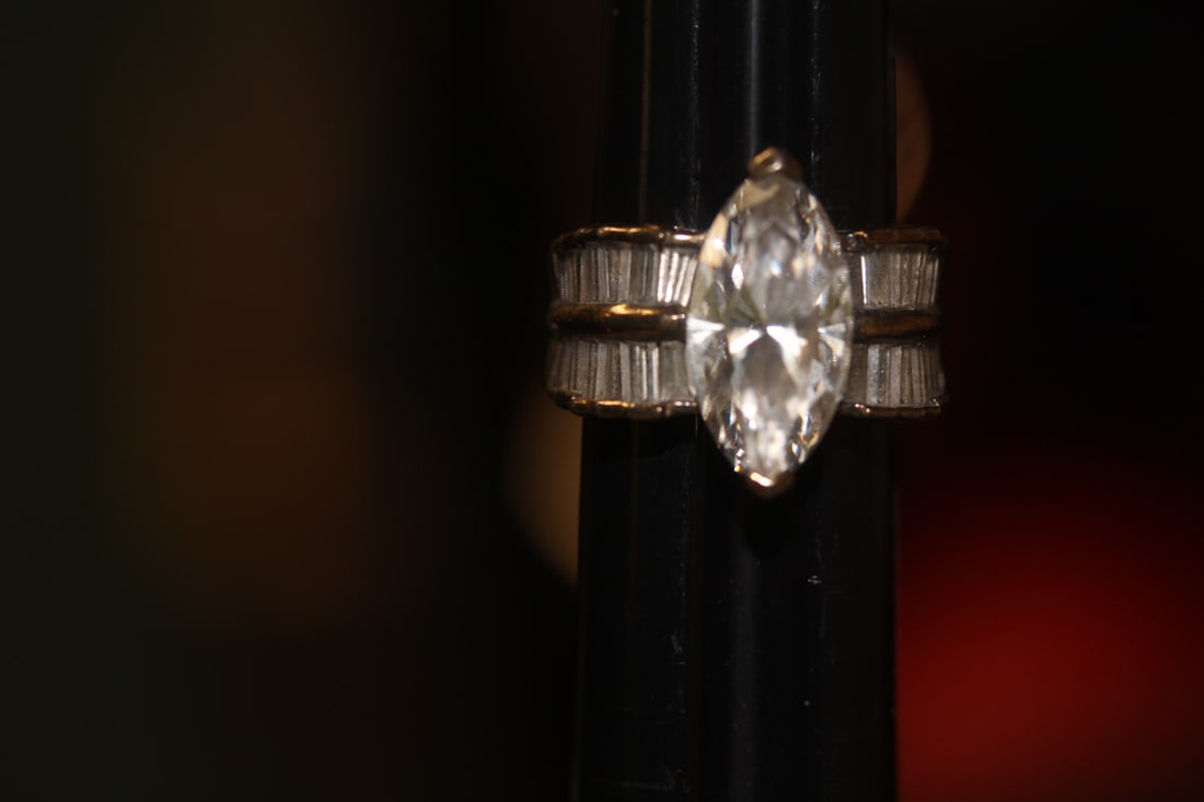 Sterling and Quartz Ring: as shown