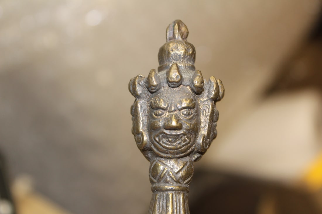 Solid Bronze Tibetan Dagger? - 2