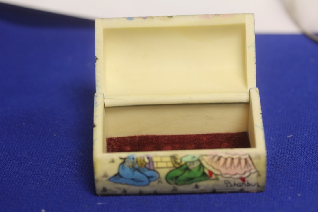 India Bone Hand Painted Box - 3