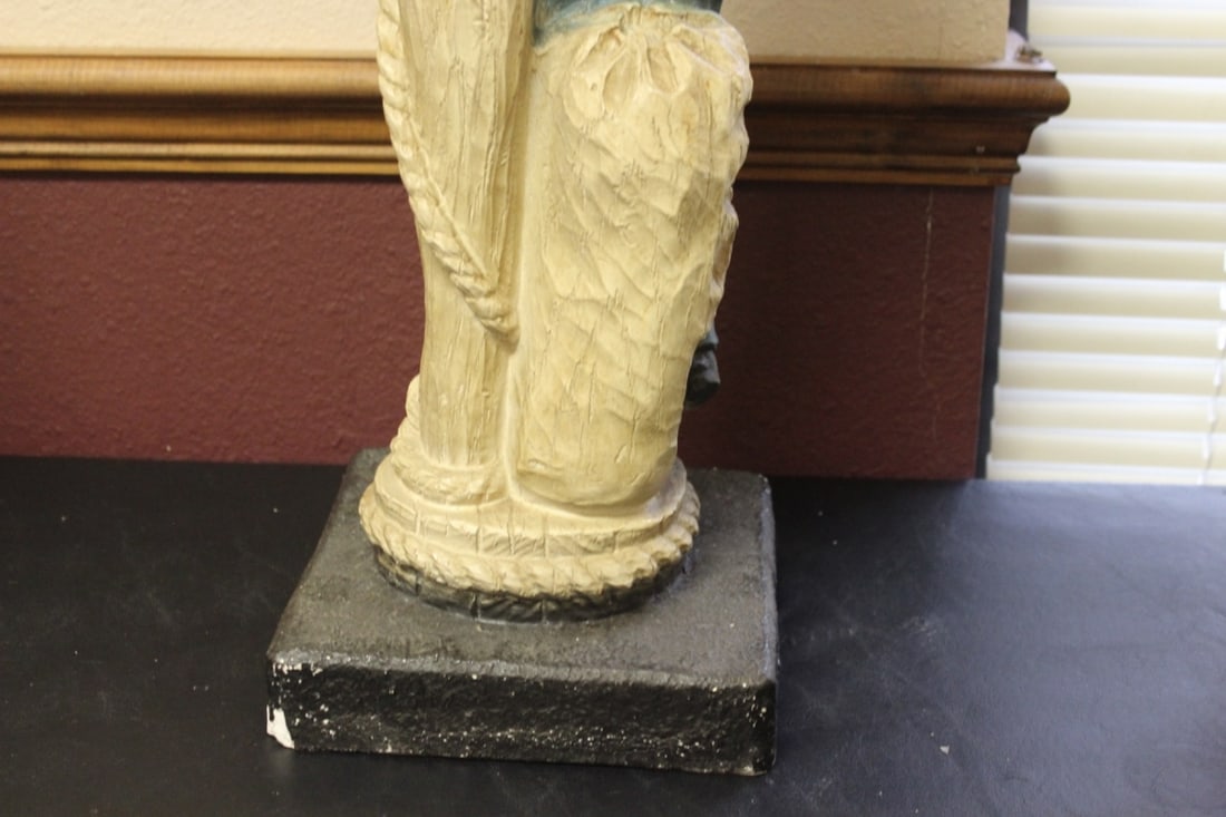 A Signed? Chalk Statue - 11