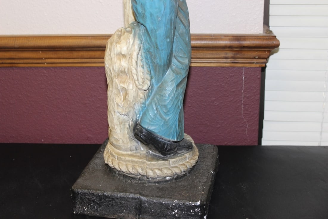 A Signed? Chalk Statue - 14