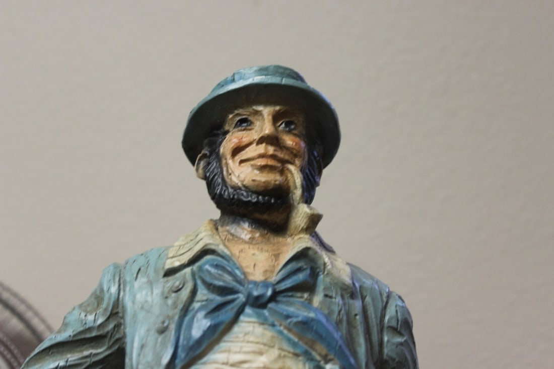 A Signed? Chalk Statue - 15