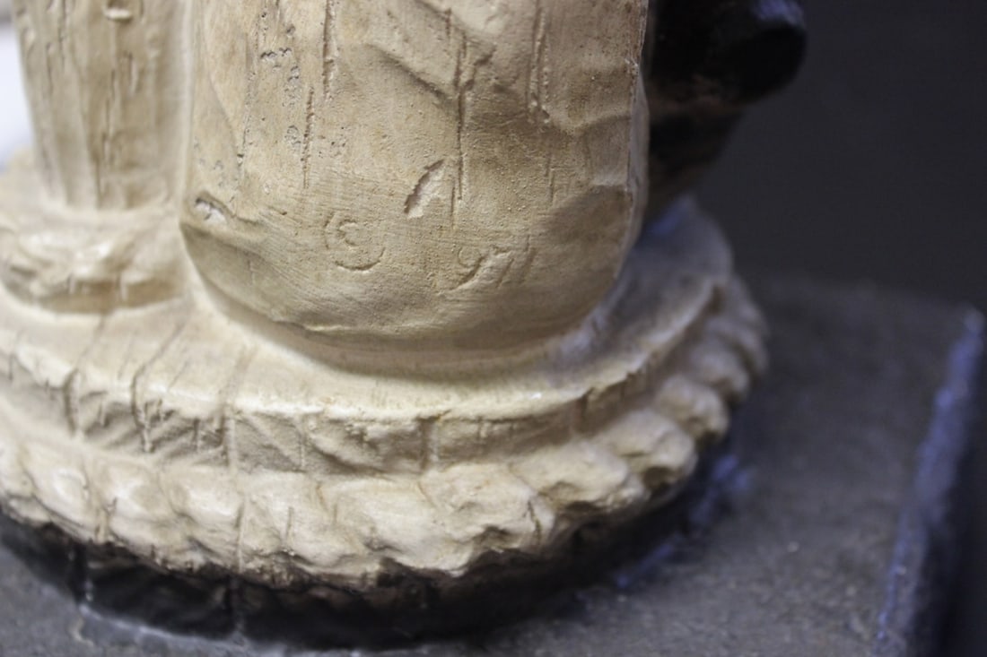 A Signed? Chalk Statue - 17