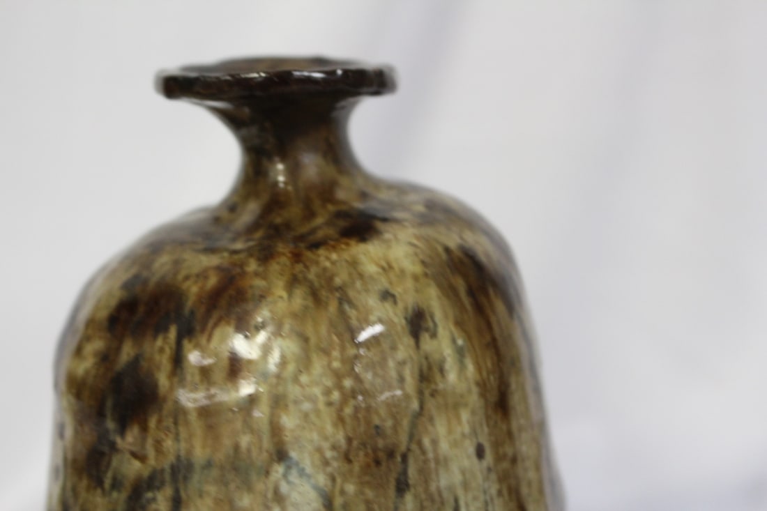 A Signed Clay Bottle - 2