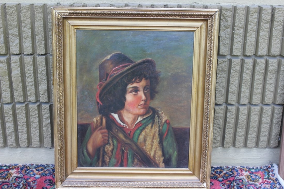 Oil On Canvas: Possibly 19th Century to Early 20th Century - One restoration on the back - overall= 28" x 24"