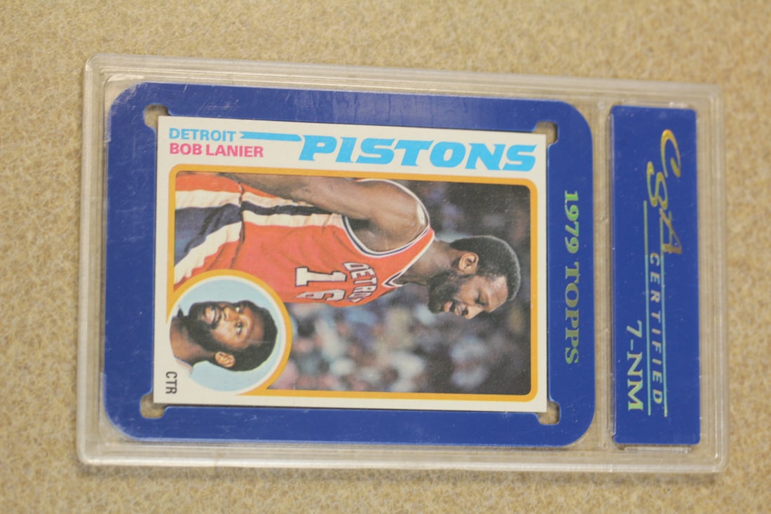 Graded Bob Lanier Basketball Card: as shown