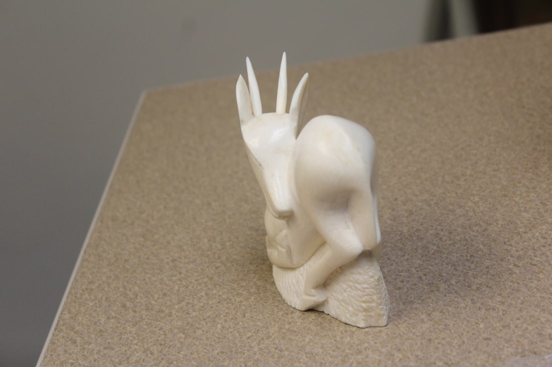 Carved Bone? Elk/Deer - 3