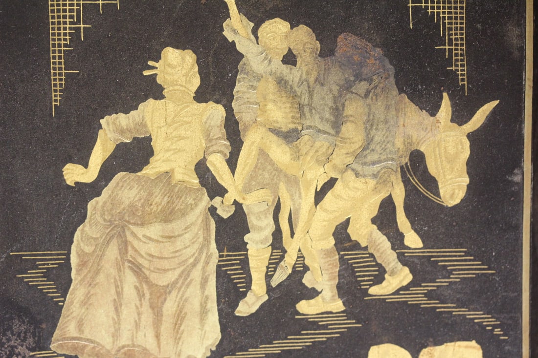 Gold Etched Panel - 3