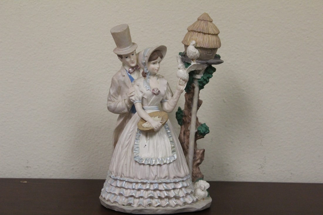 A Heavy Composite or Chalk Figurine: 9 3/4" tall