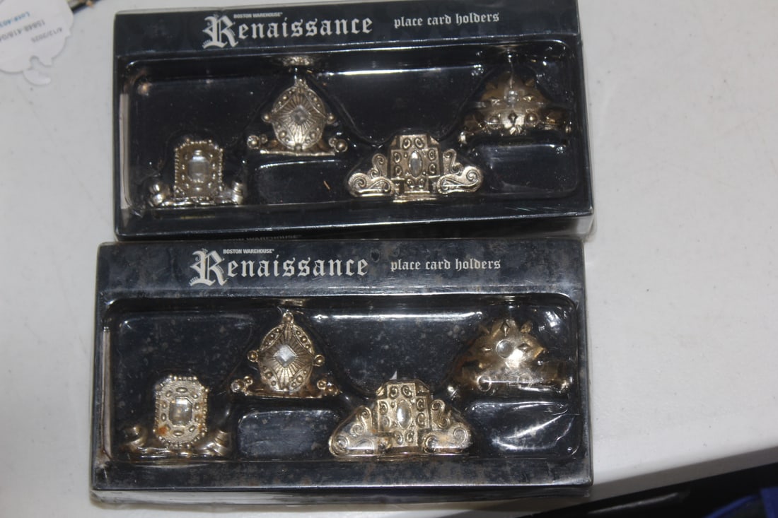 Two Boxes of Place Card Holders: as shown