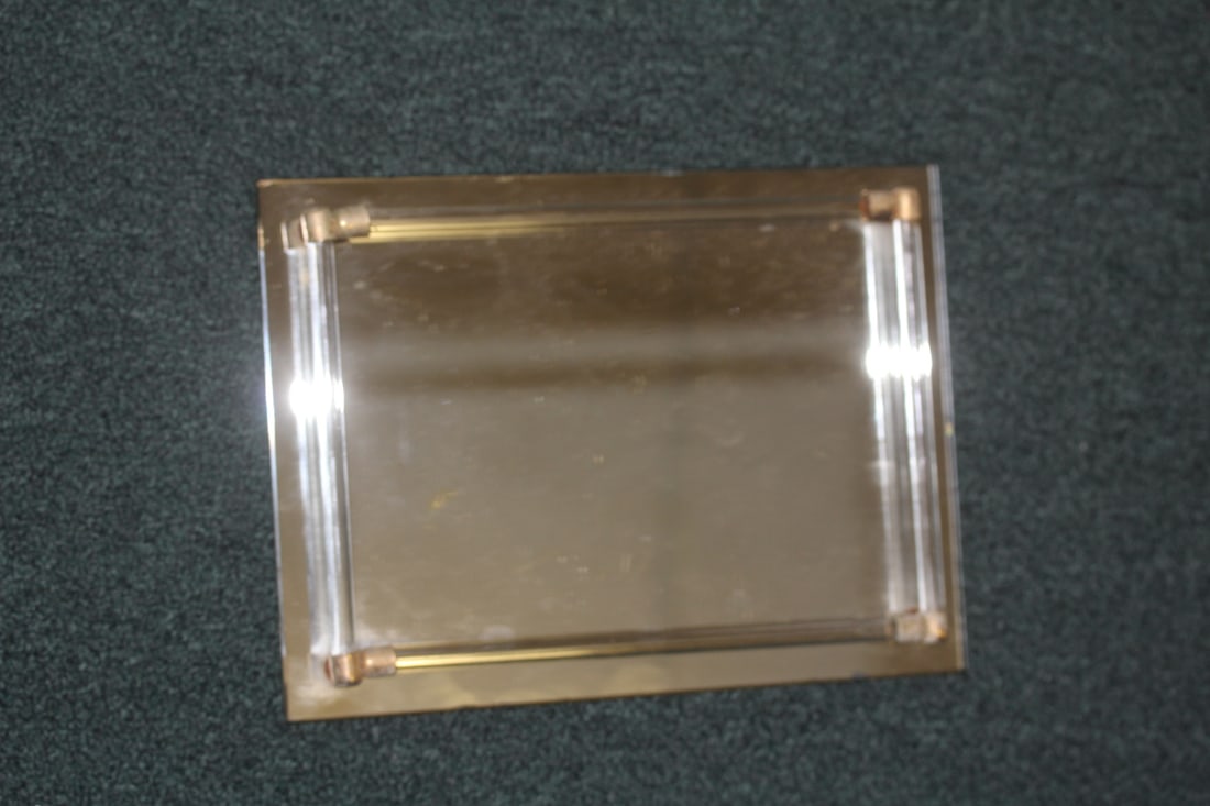 Retro Style Mirror Tray: 11" x 8"