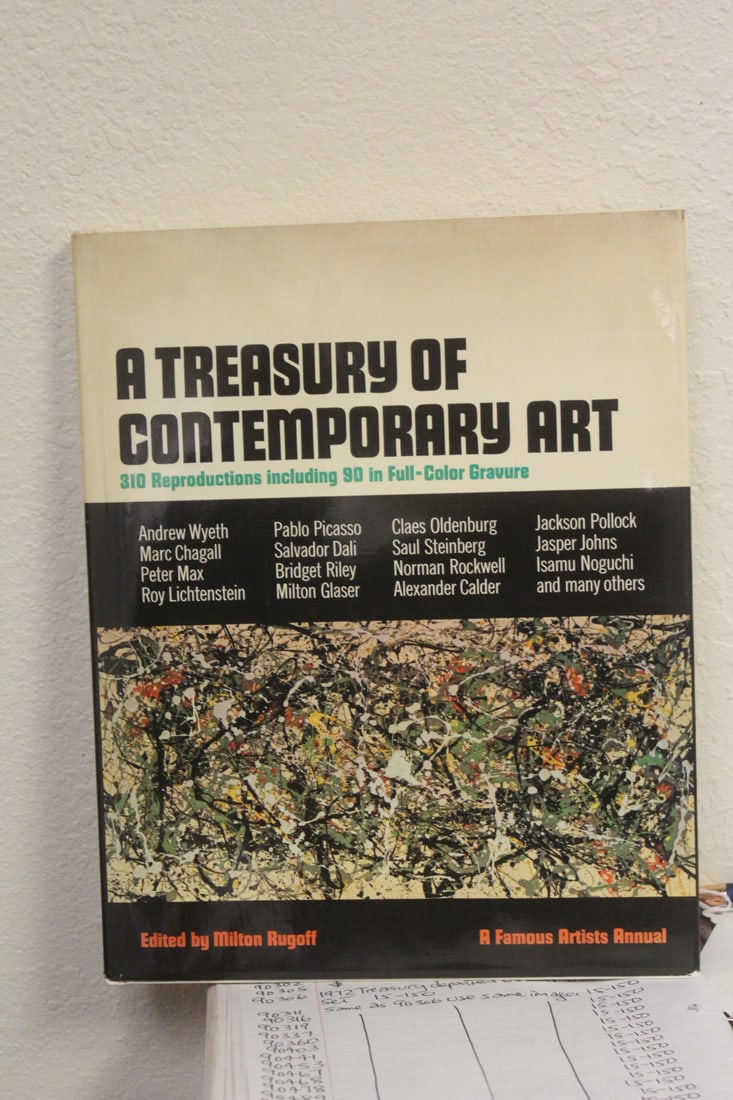 Hardcover Book: A Treasury of Contemporary Art: as shown