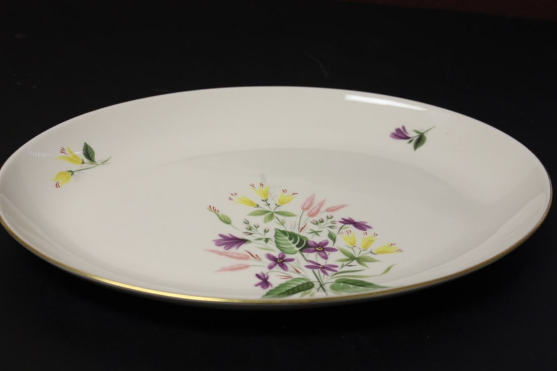 A Pickard Syncron China Oval Bowl or Plate: 12 1/2" x 9 1/2"