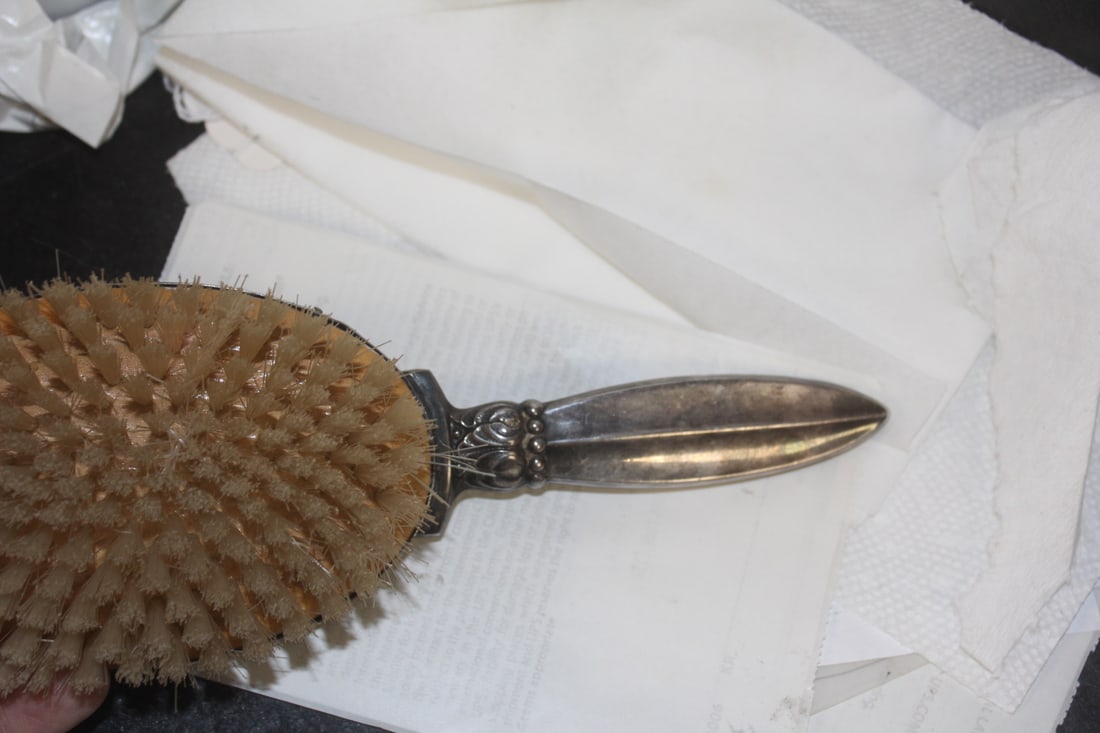 Repousse Sterling Brush - 4