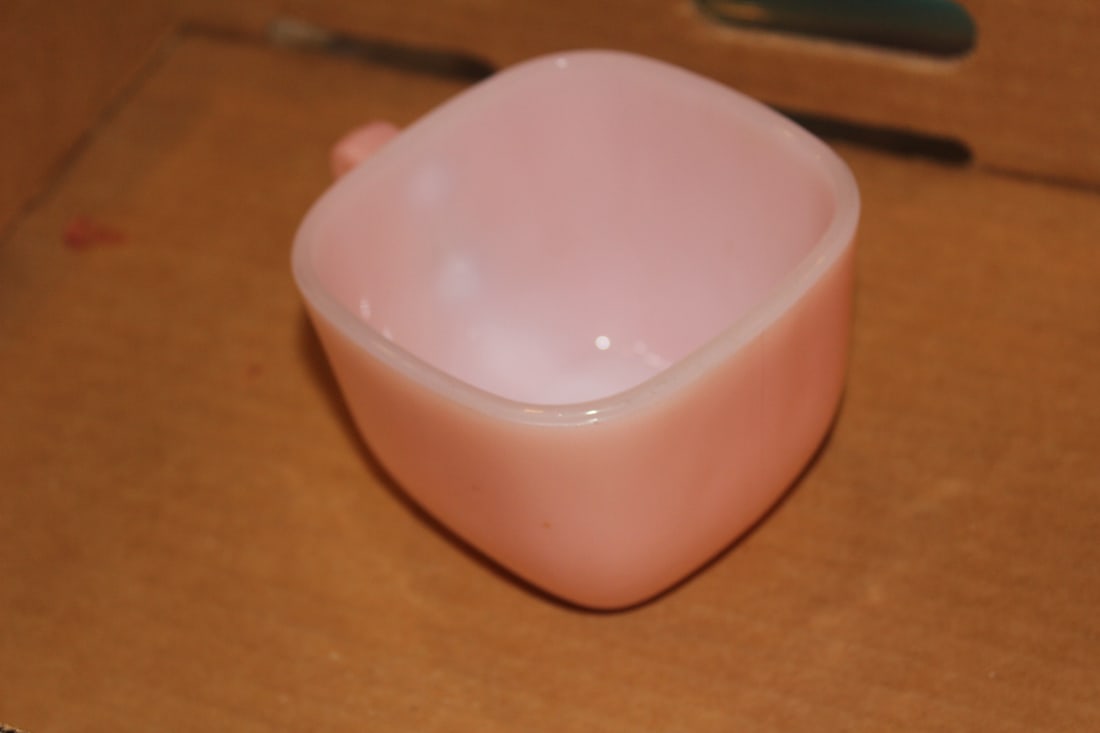 Glasbake Cup/Mug: 2 3/4" tall