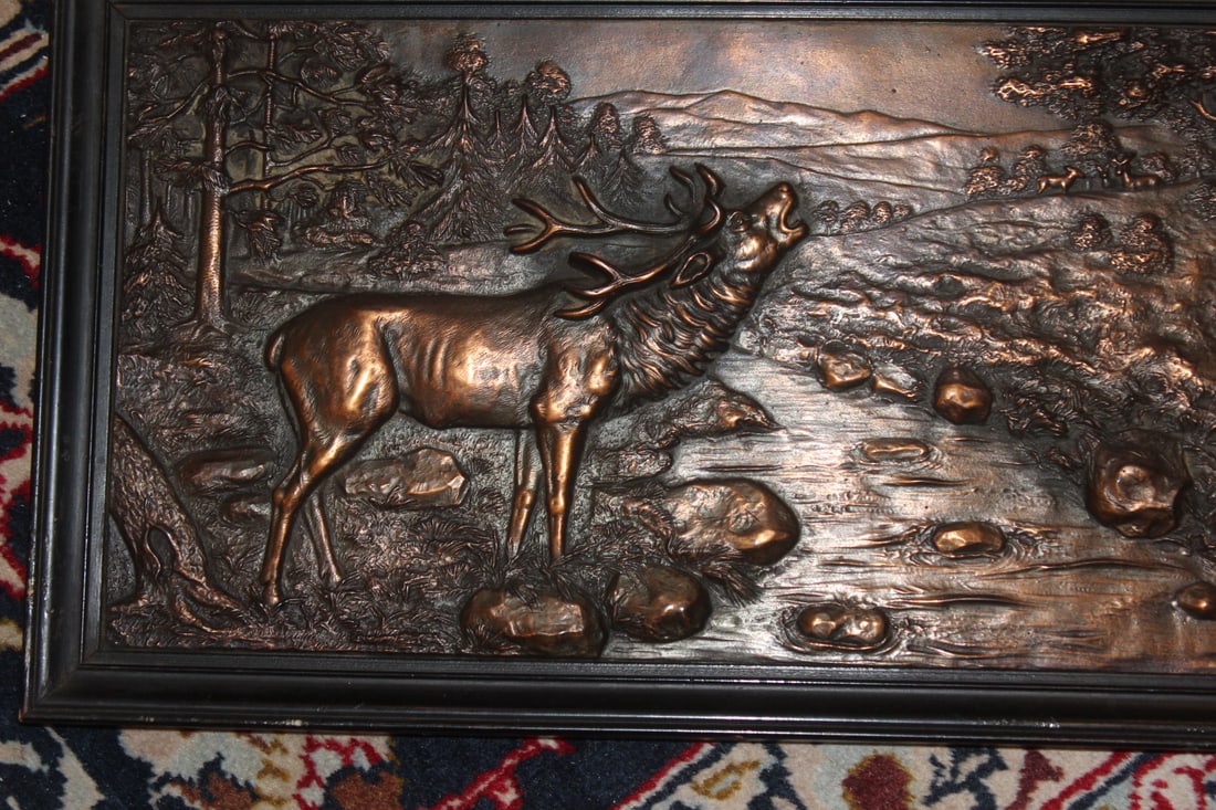 Framed Bronze Plaque - 2