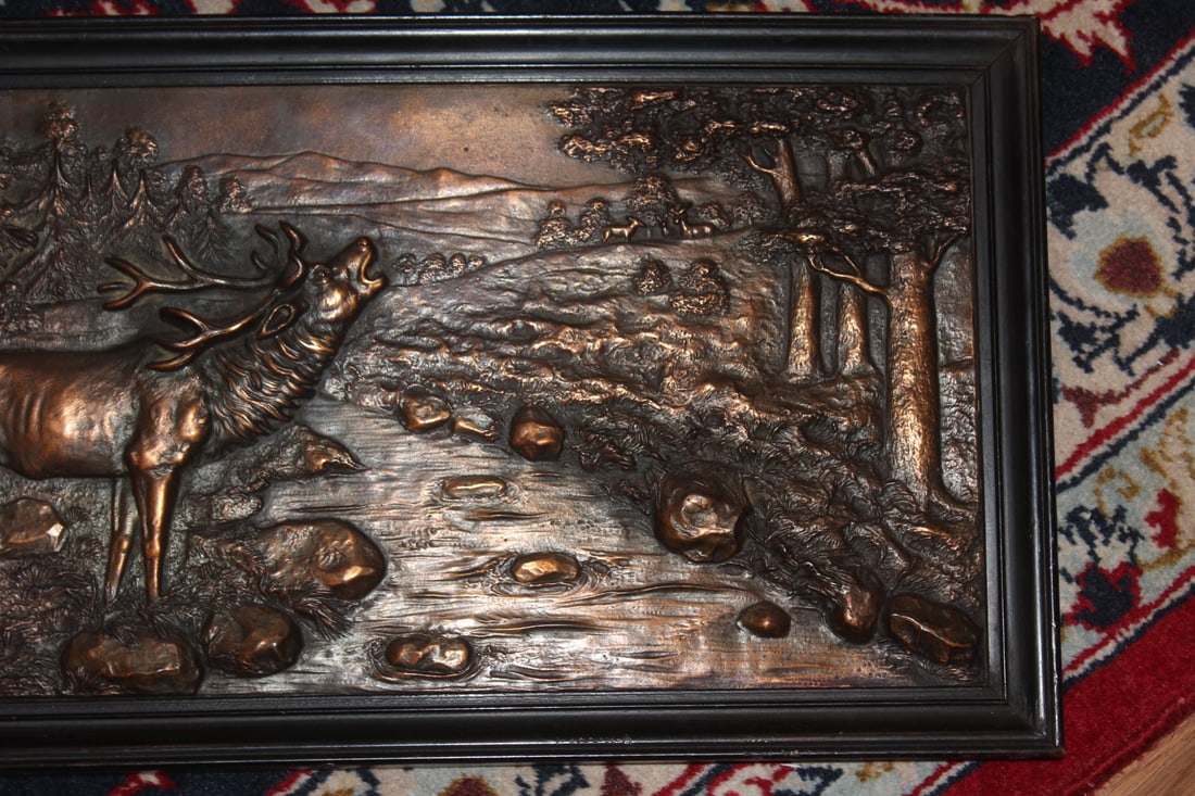 Framed Bronze Plaque - 3