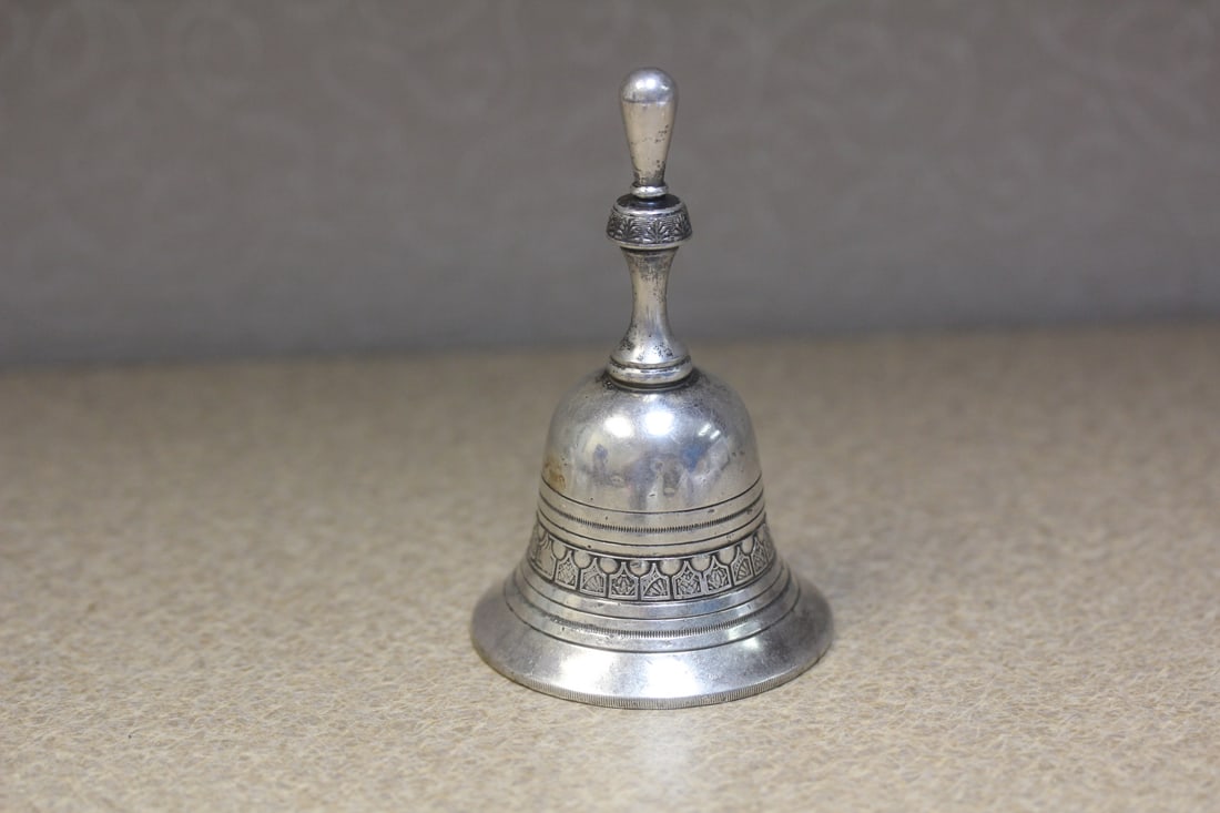 Sterling Silver Table Bell: tested sterling - 3 1/2" tall