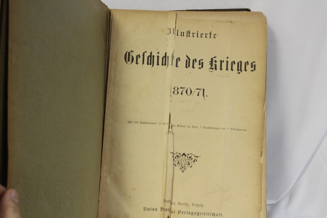 Gesichte Des Krieges 1870/71 - Hardcover Book: History of War - illustrated book in German