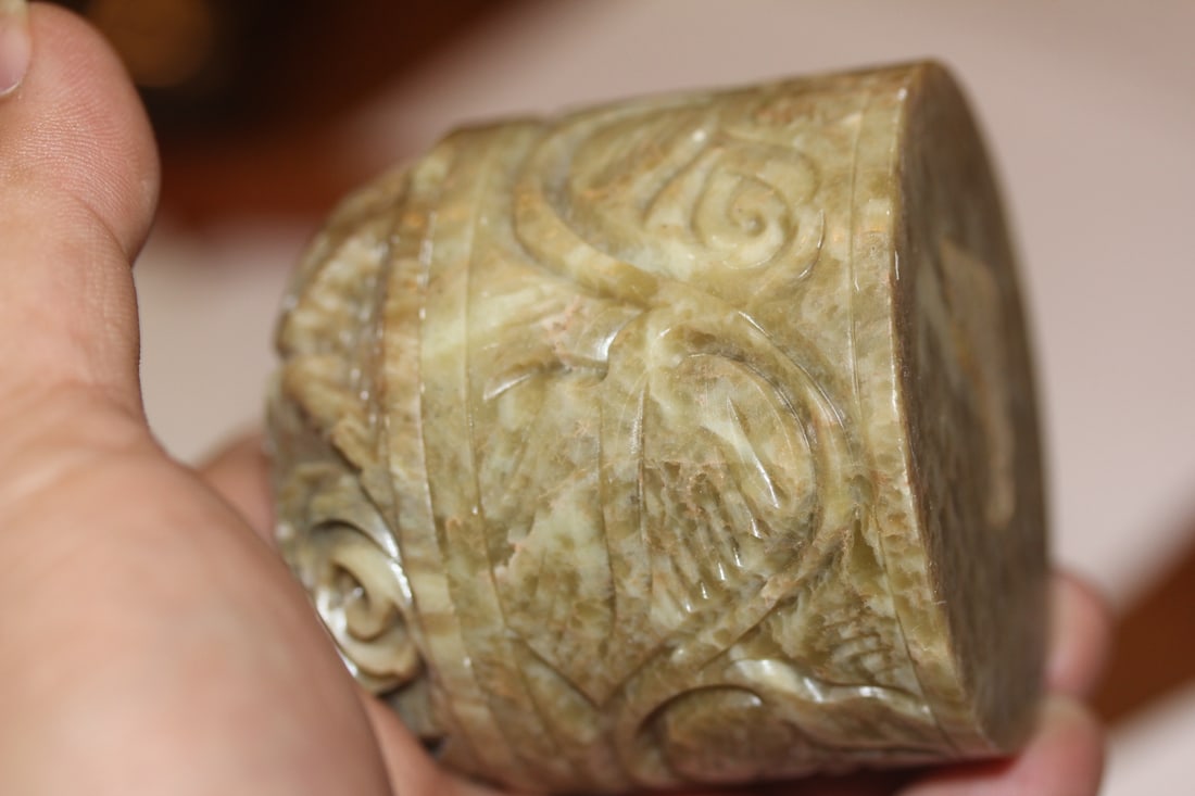 Carved Stone Container - 3