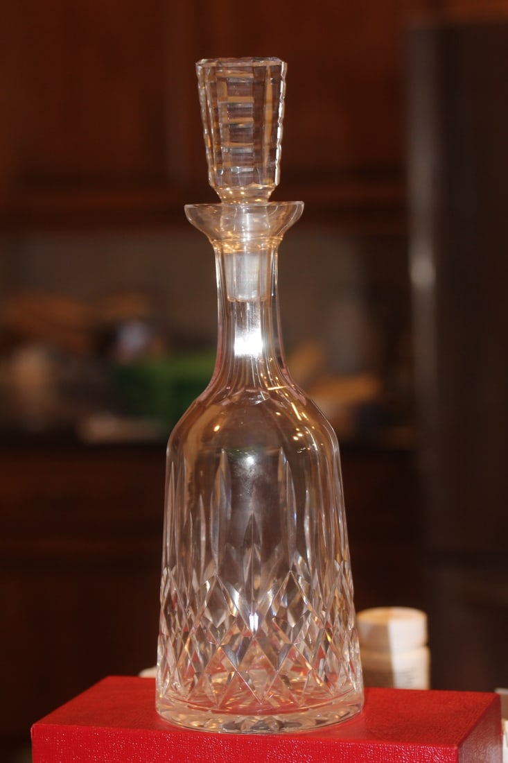 Marked Waterford Decanter: 13" tall
