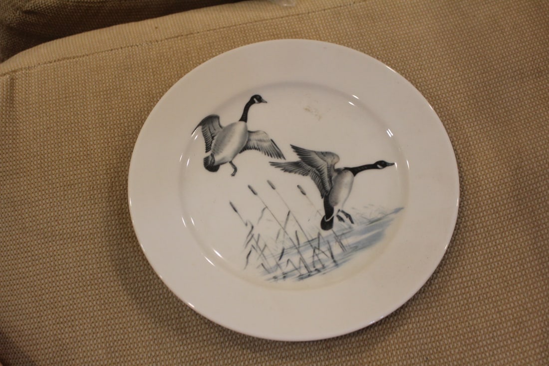 Bavaria Geese Plate: 7 3/4" in diameter