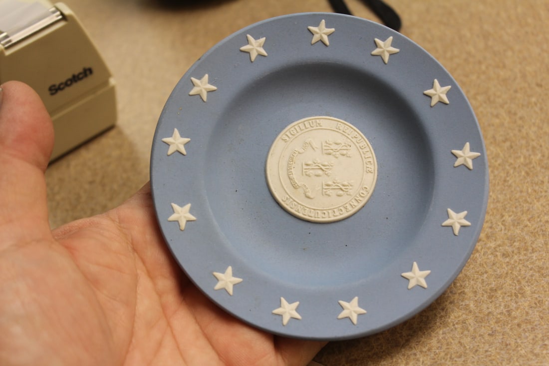 Wedgwood Jasperware Small Dish: 4 3/8" in diameter