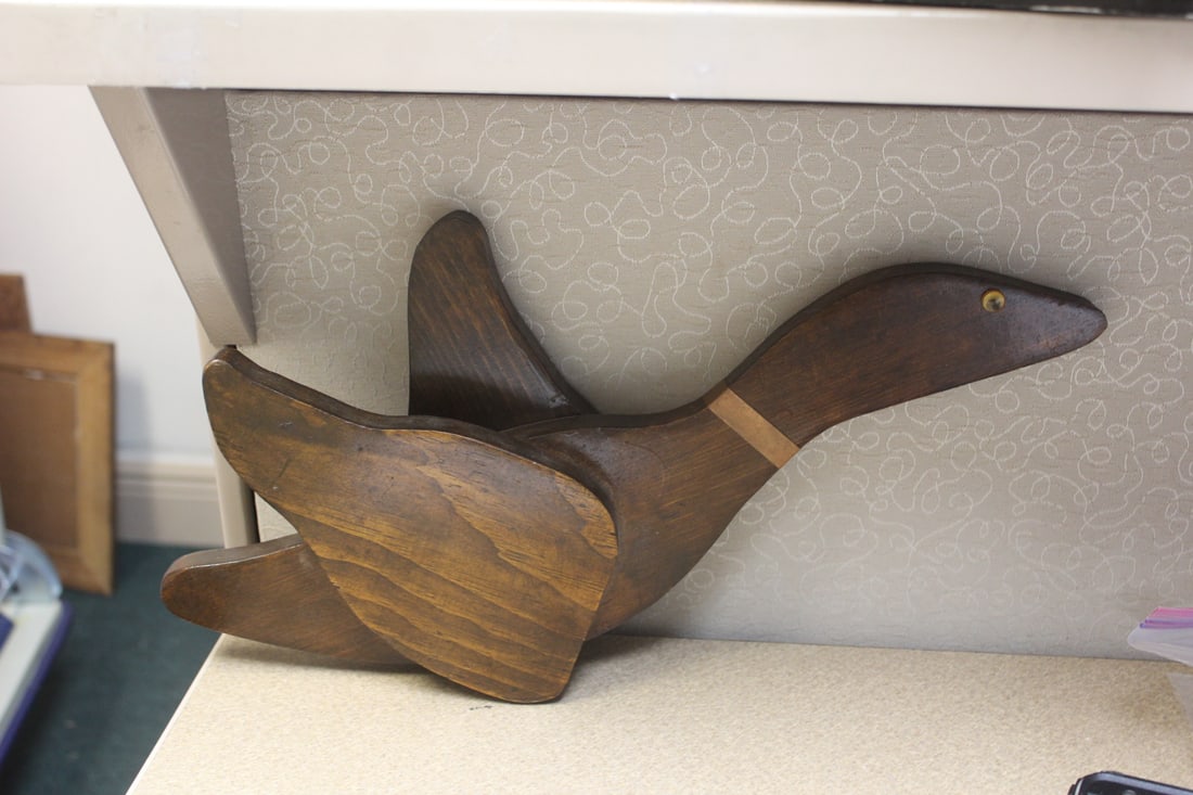 Wooden Bird Wall Hanger: 17" across