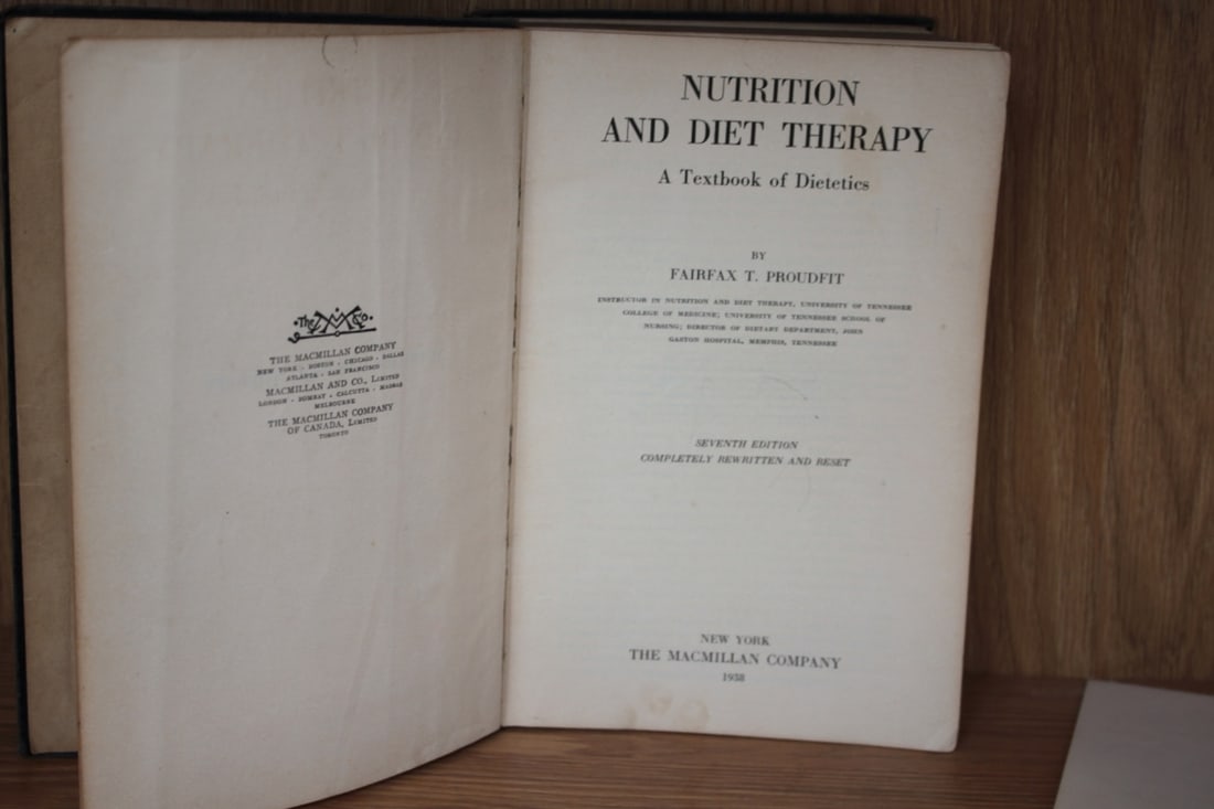 Book - Nutrition and Diet Therapy: Hardcover - condition as shown on photos