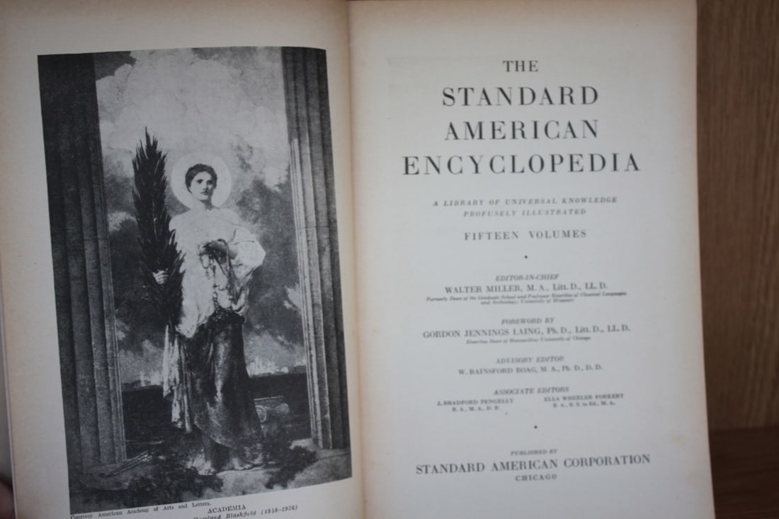 The Standard American Encyclopedia - Volume 4: Hardcover - condition as shown on photos