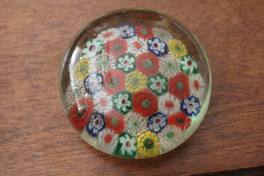 Small Artglass Paperweight: 2 1/2" across