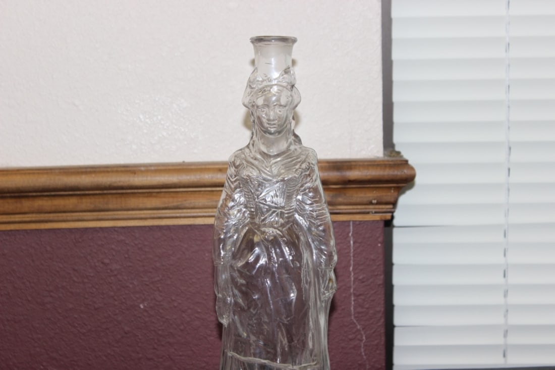 A Figeral Decanter Bottle: no stopper - 13 1/2" tall