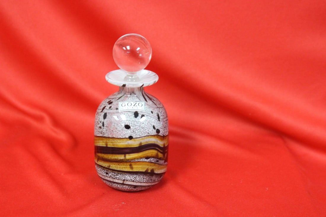 A Gozo Glass Parfume Bottle: 4 1/2" tall