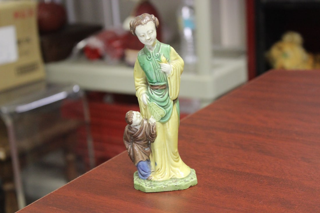 A Chinese Ceramic Figure: Early 20th century - 6 1/8" tall