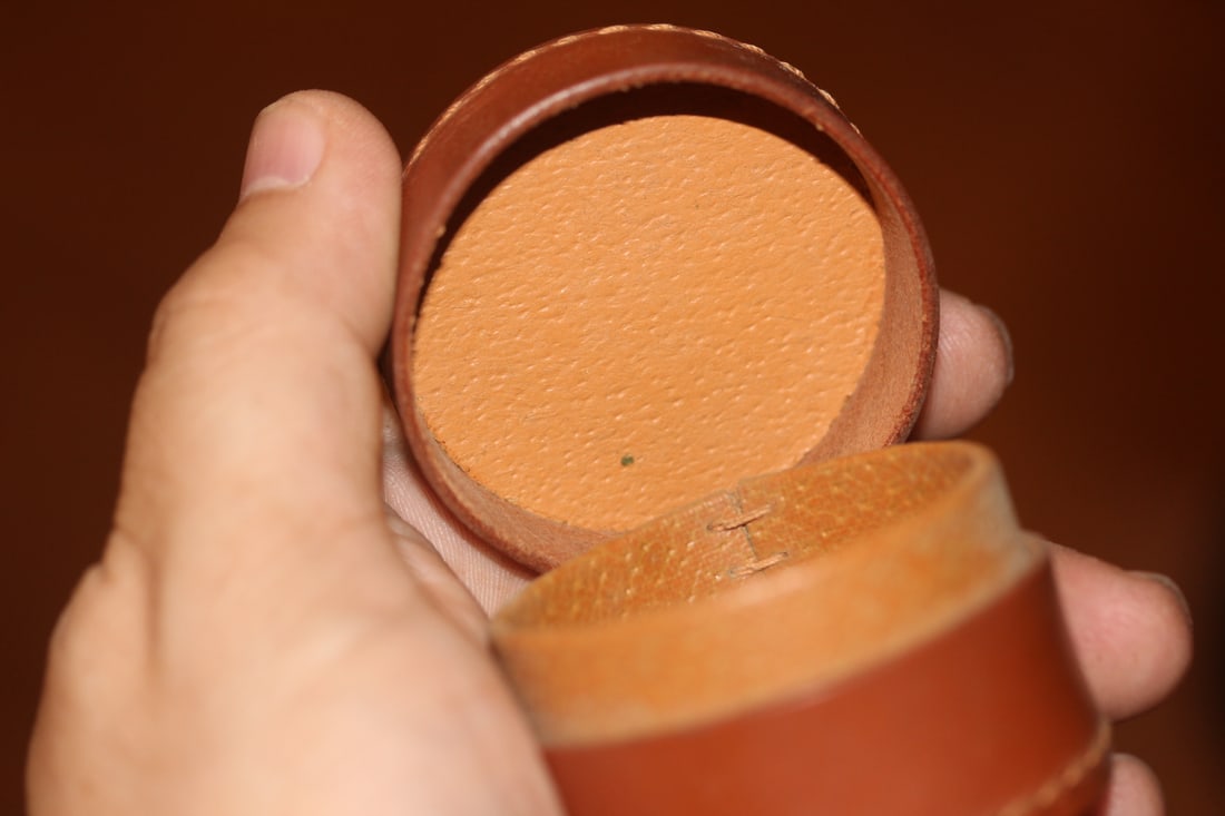 Studs Leather Container - 5