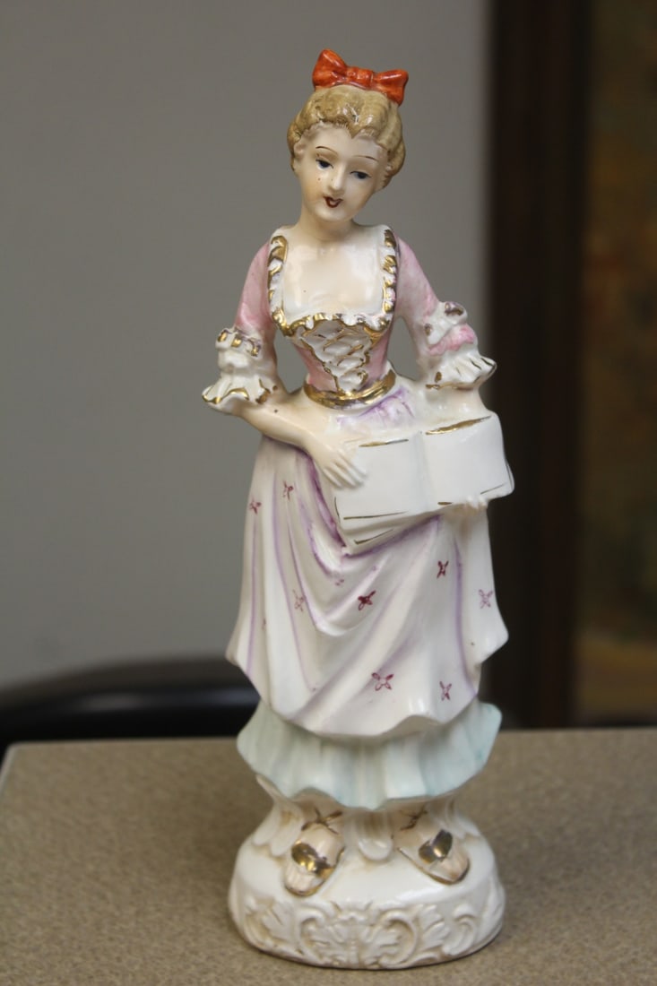 Japanese Ceramic Figurine: made in Japan - 10 inches tall