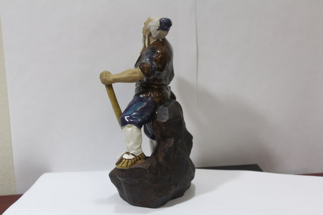 A Solid Pottery Chinese Mudman - 6