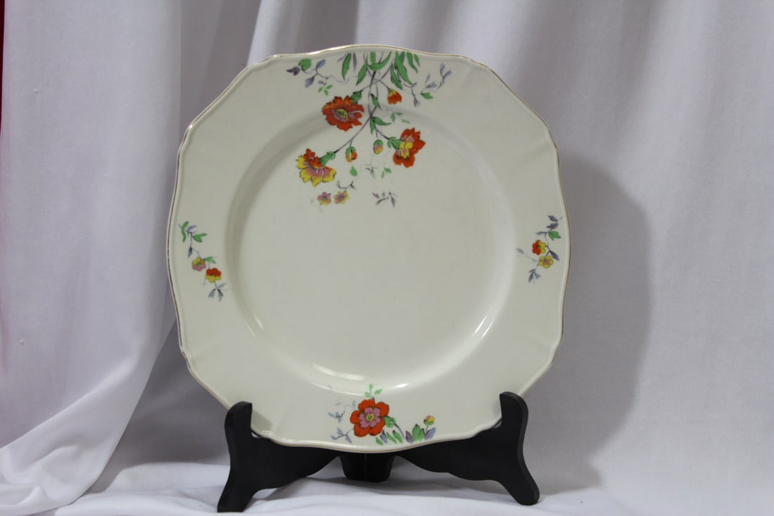 An English Square Salad Plate: 8 3/4" square